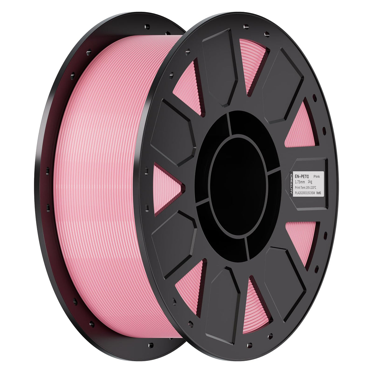 Creality PETG Filament 1.75mm 4KG, Black+White+Blue+Red, Total 4-Pack