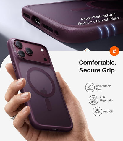 TORRAS Stronger Magnetic & Shockproof for iPhone 18 Pro Max Case Burgundy
