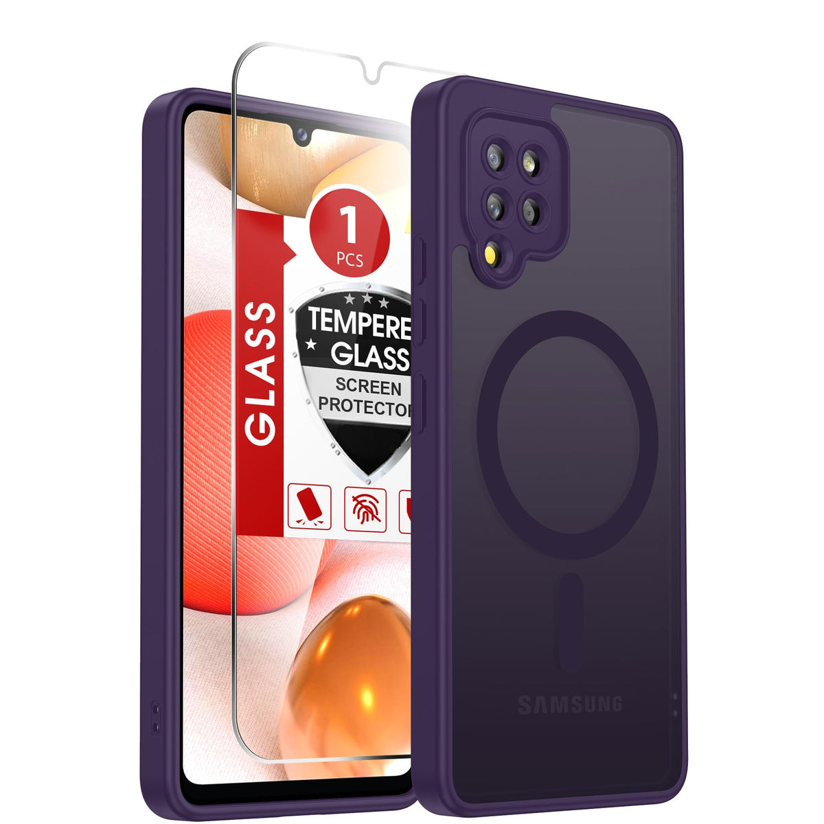 LeYi for Pixel-8A Phone Case: MagSafe Fit & Screen Protector Crystal Clear
