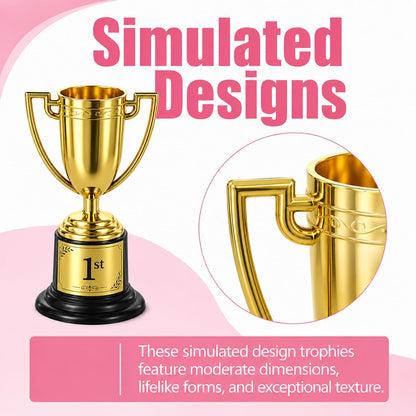 Mini Trophy Cup, 3.34 Inch Gold Small Trophy
