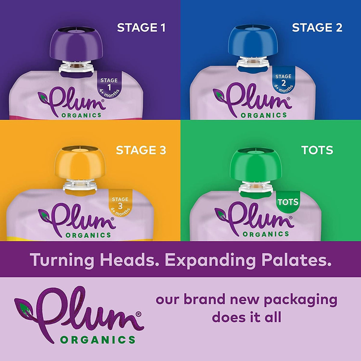Plum Organics Stage 1 Organic Baby Food Pouch - Just Mangos, 12 Pack