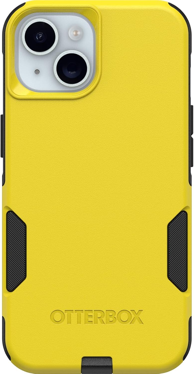 OtterBox iPhone 17e, 16e, 15, 14, & 13 Commuter Series Case - Black, Slim & Tough, Pocket-Friendly, with Port Protection - Thin & Protective iPhone Case, Dual-Layer, Impact Absorbing iPhone Case