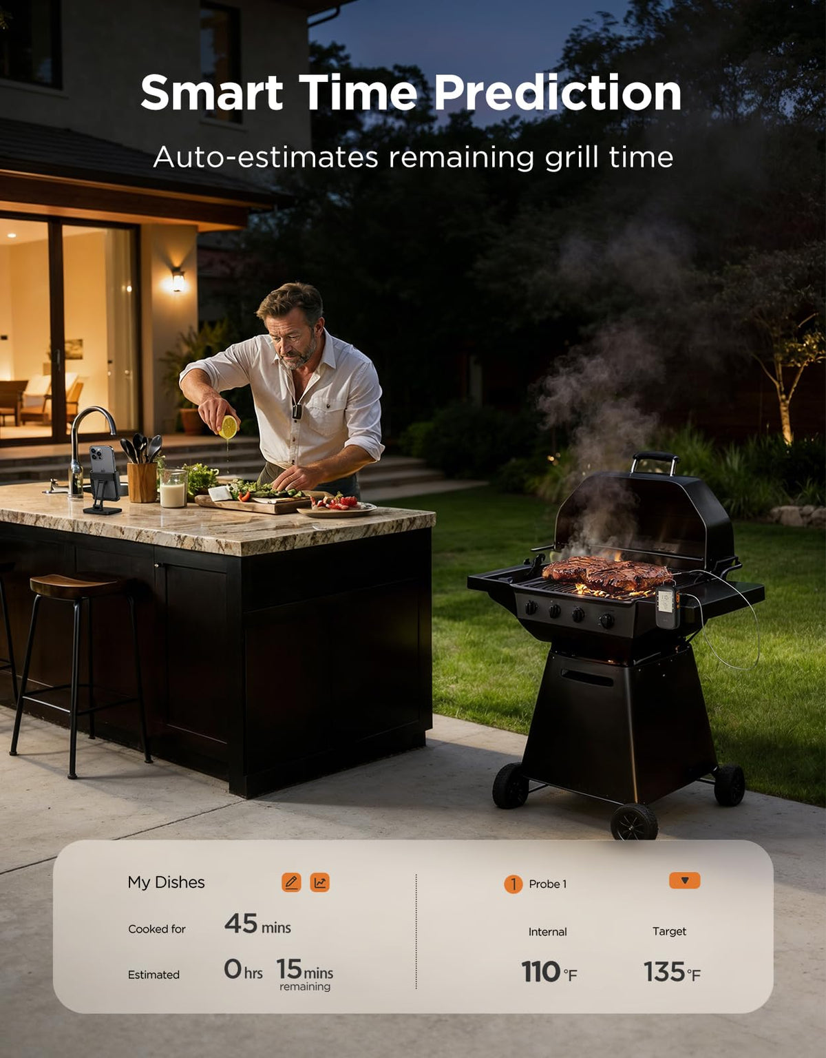 Govee Bluetooth Meat Thermometer Digital with Smart App Timer and Alerts