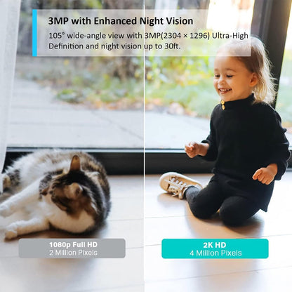 Tapo C113 2K 3MP Indoor & Outdoor Security Camera Pet Camera House Security