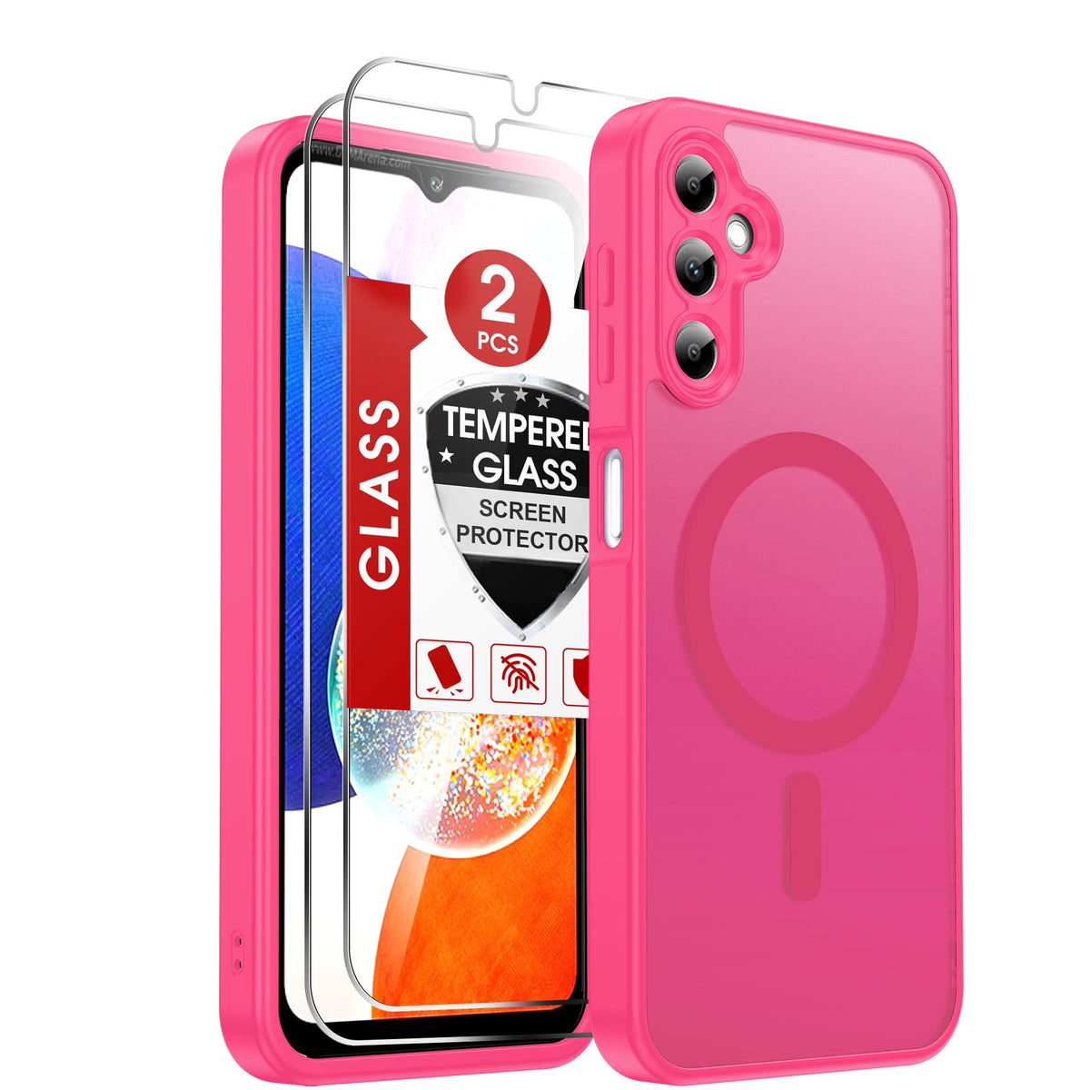 LeYi for Pixel-8A Phone Case: MagSafe Fit & Screen Protector Crystal Clear