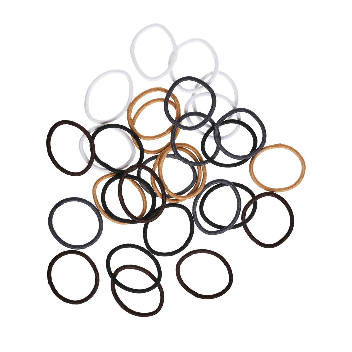 Goody Ouchless Elastic Hair Ties, 30 Ct, Black, 4MM Rubber Bands, Pain-Free