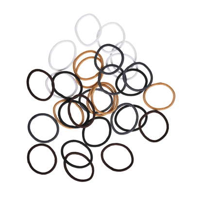 Goody Ouchless Elastic Hair Ties, 30 Ct, Black, 4MM Rubber Bands, Pain-Free