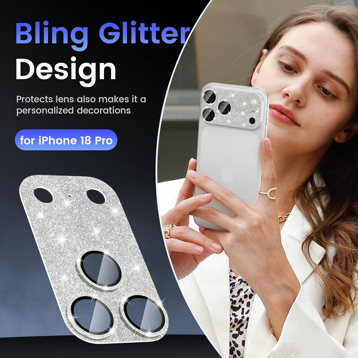 Tensea for iPhone 15 Pro Max/iPhone 15 Pro Camera Lens Protector