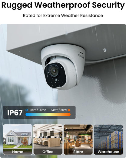 REOLINK 5MP 8CH Home Security Camera System with 2TB HDD RLK8-520D4-5MP
