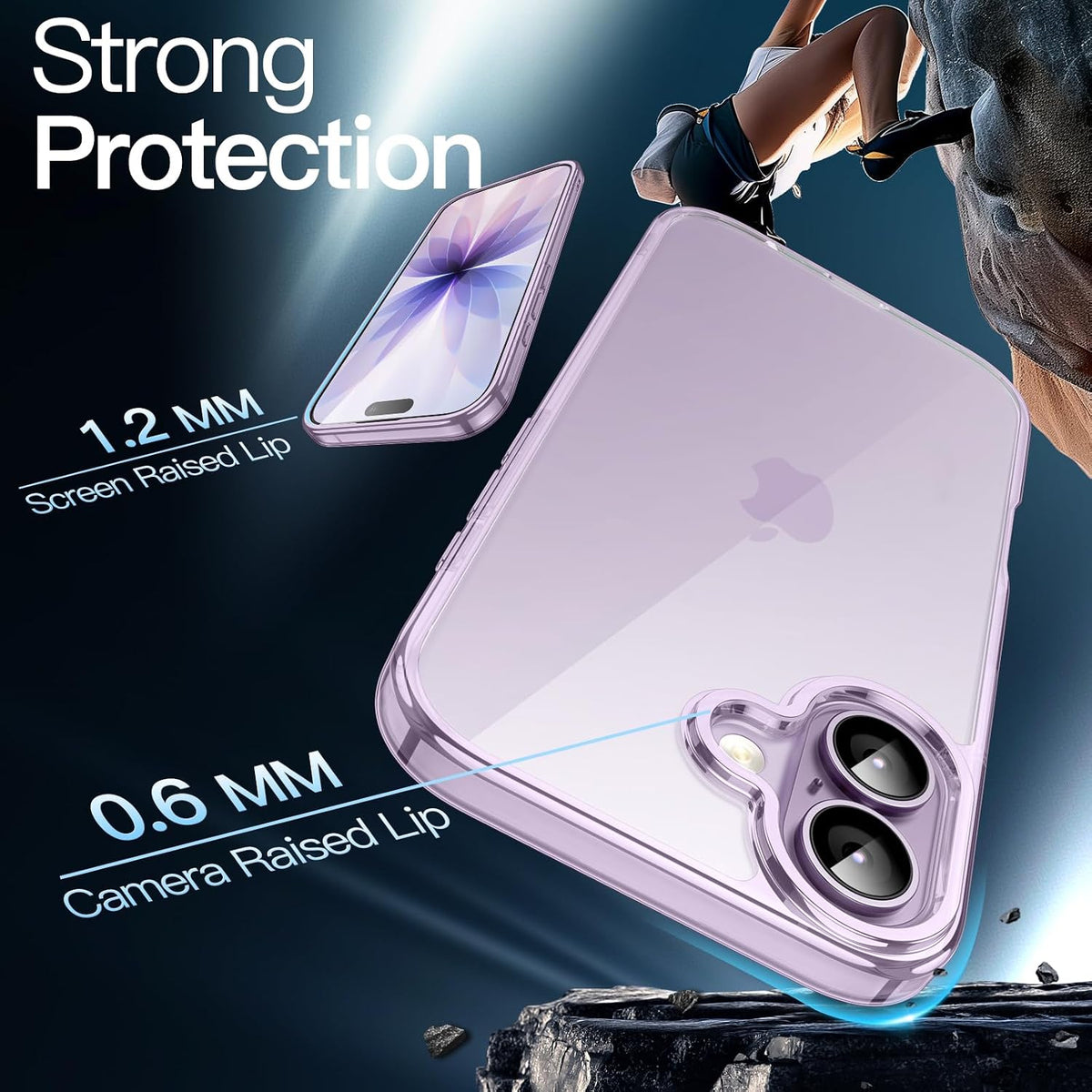 JETech Case for iPhone 17, Anti-Yellowing, Clear