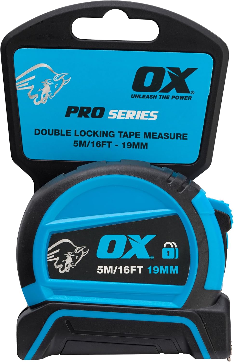 OX Pro Dual Auto Lock Tape Measure 5m, Magnetic Hook, Metric & Imperial
