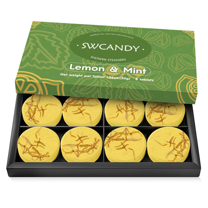 SWCANDY Sandalwood Shower Steamers 8 Pack, Home Spa Self Care