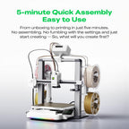 Creality SPARKX i7 Nano Combo 3D Printer Bundle with Hyper RFID PLA Filament 1.75mm Bundle 2KG (Black+White)
