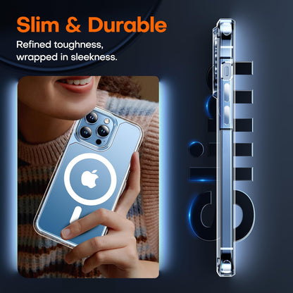 TAURI for iPhone 16 Pro Case, Compatible with MagSafe, Clear