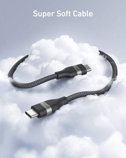 Anker Nano USB C to USB C Cable, 240W Fast Charging Cable (Black, 10ft)