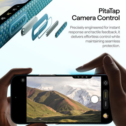 pitaka for iPhone 18 Pro Case 6.3" with Caseless Feeling, Abyss Blue
