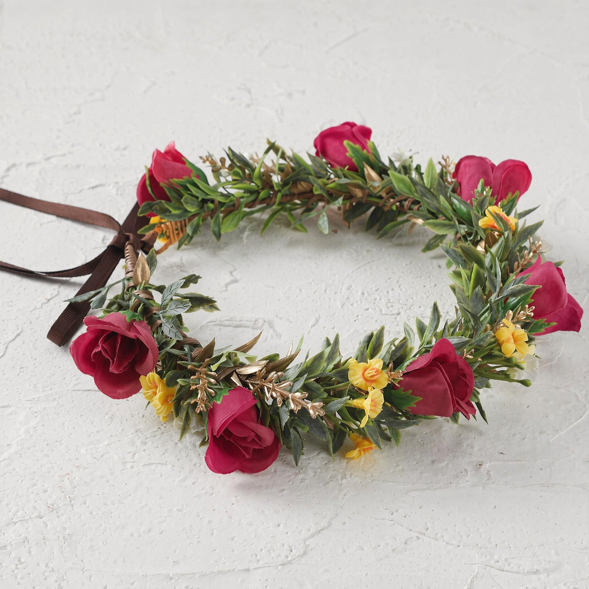 Pink Bohemian Flower Crown, Fairy Babys Breath Flower Headband