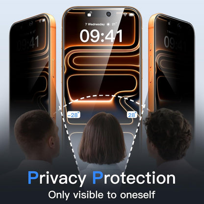 JETech Privacy Screen Protector for iPhone 16 Pro Max, 2-Pack