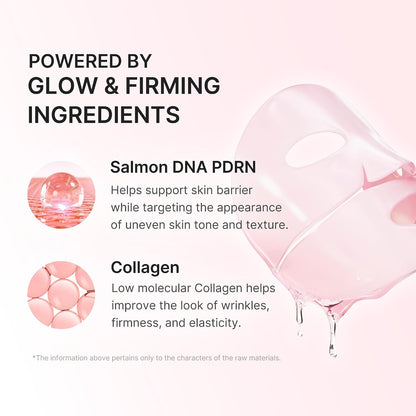 medicube Jelly Gel Mask with Salmon DNA PDRN Pink Collagen, Plump & Hydrate