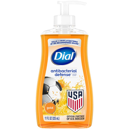 Dial Antibacterial Defense Liquid Hand Soap + Aloe, White Tea Scent, 11 Fl Oz (Pack of 4), Dermatologist-Tested Hand Wash, Gentle Formula