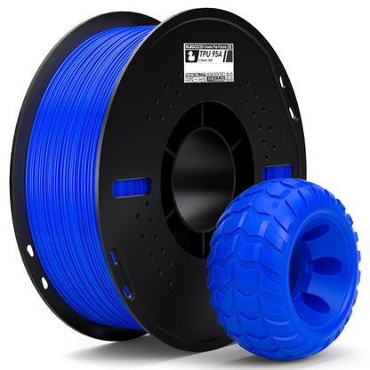 ELEGOO TPU 3D Printer Filament 1.75mm Black 1KG, 95A Flexible