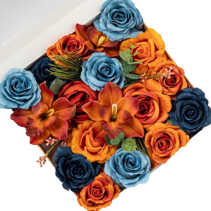 Fall Artificial Flowers DIY Bouquet Combo Faux Rose for Home Decor
