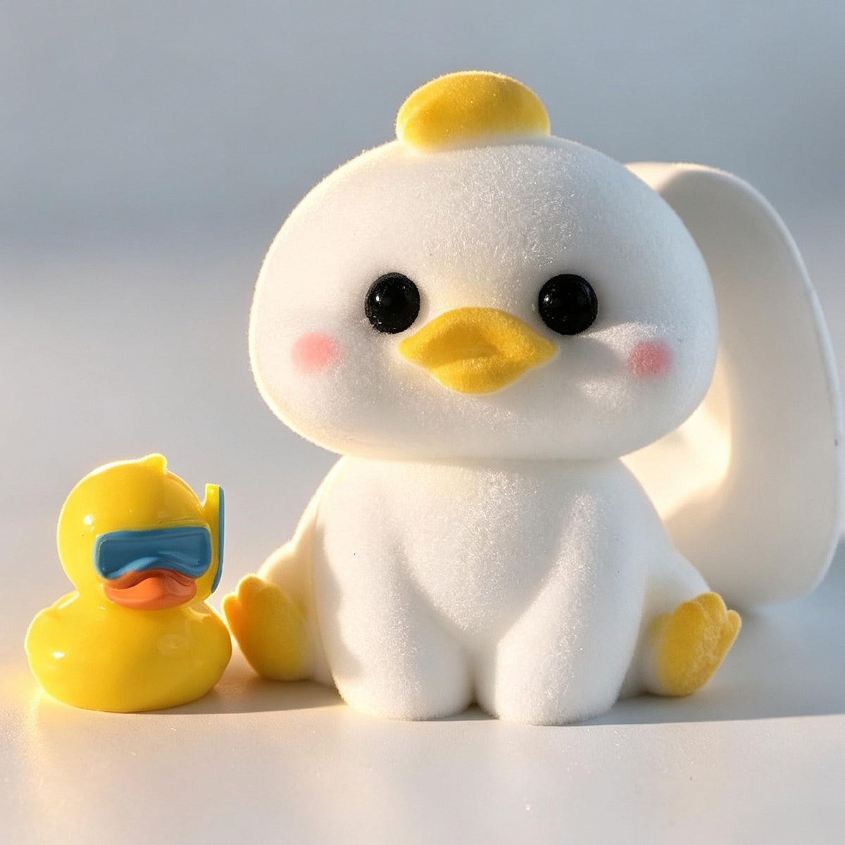 2-Pack Handmade Duck Chick Squishy Toys, Cute Stress Relief Squeeze Toys