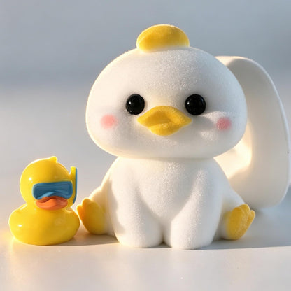2-Pack Handmade Duck Chick Squishy Toys, Cute Stress Relief Squeeze Toys