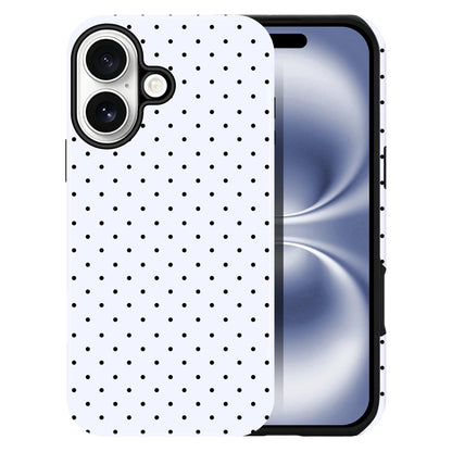 Polka Dot Pattern Phone Case for iPhone 17 6.3", White