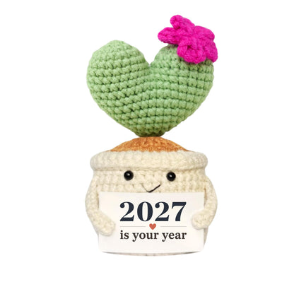 Get Well Gifts for Women, Handmade Crochet Cactus Plant