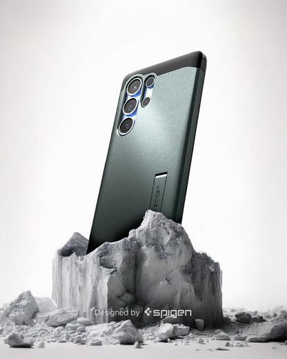 Spigen for Galaxy S26 Case, Tough Armor MagFit [Kickstand] [Compatible with MagSafe] [Military-Grade Protection] - Black