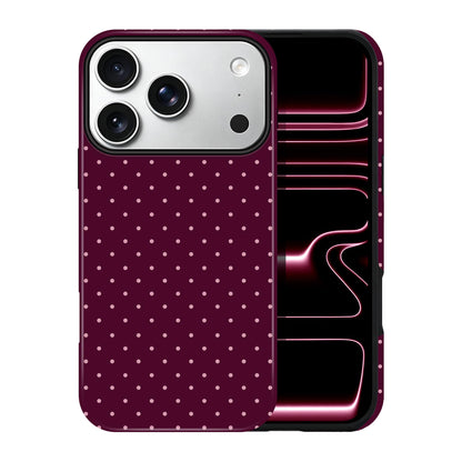 Polka Dot Pattern Phone Case for iPhone 17 6.3", White