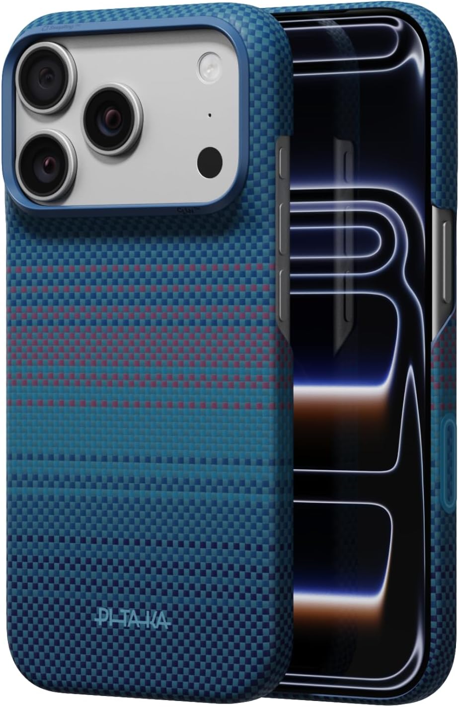 pitaka for iPhone 18 Pro Case 6.3" with Caseless Feeling, Abyss Blue