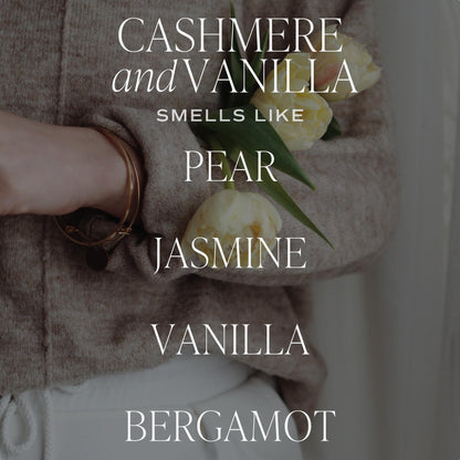 Sweet Water Decor Cashmere and Vanilla Reed Diffuser Set for Home - Milky Coconut, Soft Cashmere, Bourbon Vanilla, Sandalwood Scented Reed Diffusers - Lasts 4+ Months, Made in the USA