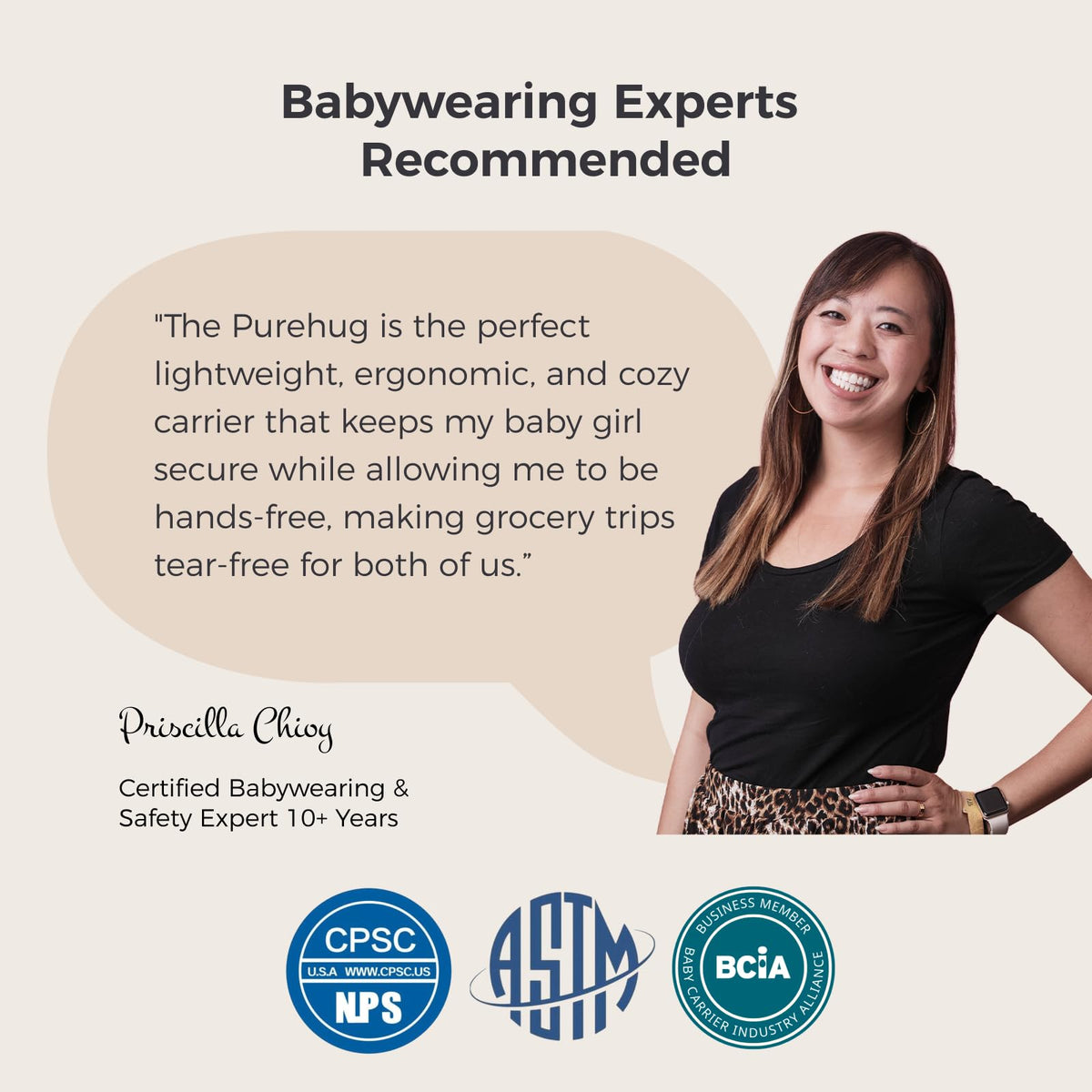 Momcozy PureHug Baby Carrier - Ergonomic, Cozy and Lightweight for 7-45 lbs