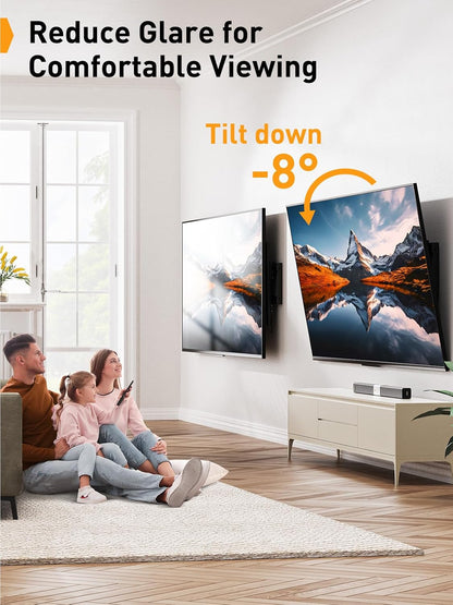 Perlegear Tilt TV Wall Bracket for 37–82 inch LCD LED TVs up to 60kg