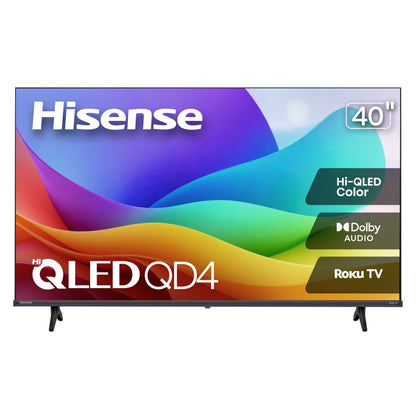 Hisense 32-Inch Class QD4SR Series Hi-QLED HD Smart Roku TV (32QD4HSR, 2026 Model) – Hi-QLED Color, Dolby Audio, Compatible with Alexa, Full Array LED, Slim Bezel Design