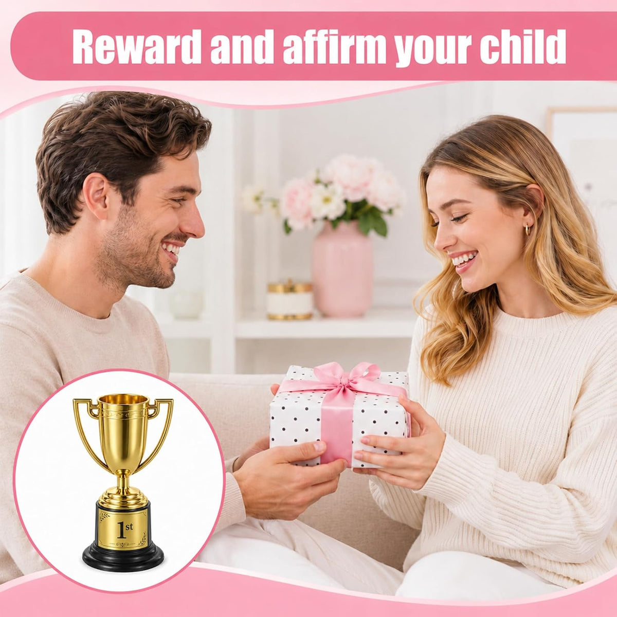 Mini Trophy Cup, 3.34 Inch Gold Small Trophy