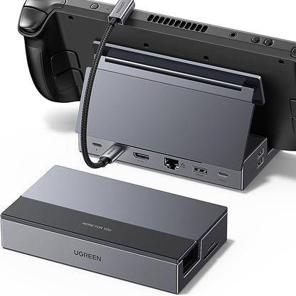 UGREEN Steam Deck Dock 9-in-1 USB C Docking Station Foldable Stand