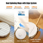 roborock Qrevo CurvX Robot Vacuum and Mop, 22,000Pa Suction