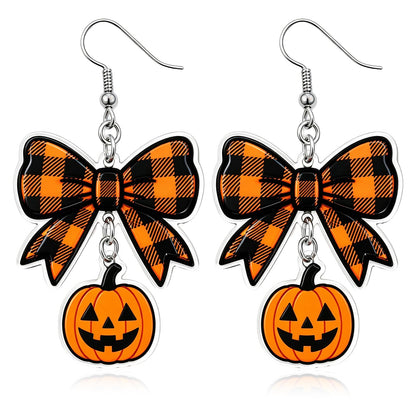 Hocus Pocus Earrings for Women Spooky Witch Halloween Pumpkin Earrings Halloween Accessories Witch Jewelry
