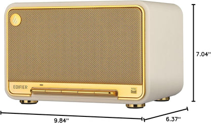 Edifier D32 Retro Wooden Tabletop Wireless Speaker AirPlay2, White