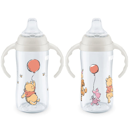 NUK Learner Cup, Ms. Rachel, 10 oz, 8+ Months, 2 pack – Soft Spout, Easy-Grip Handles, BPA Free, Spill Proof Transition Sippy Cup