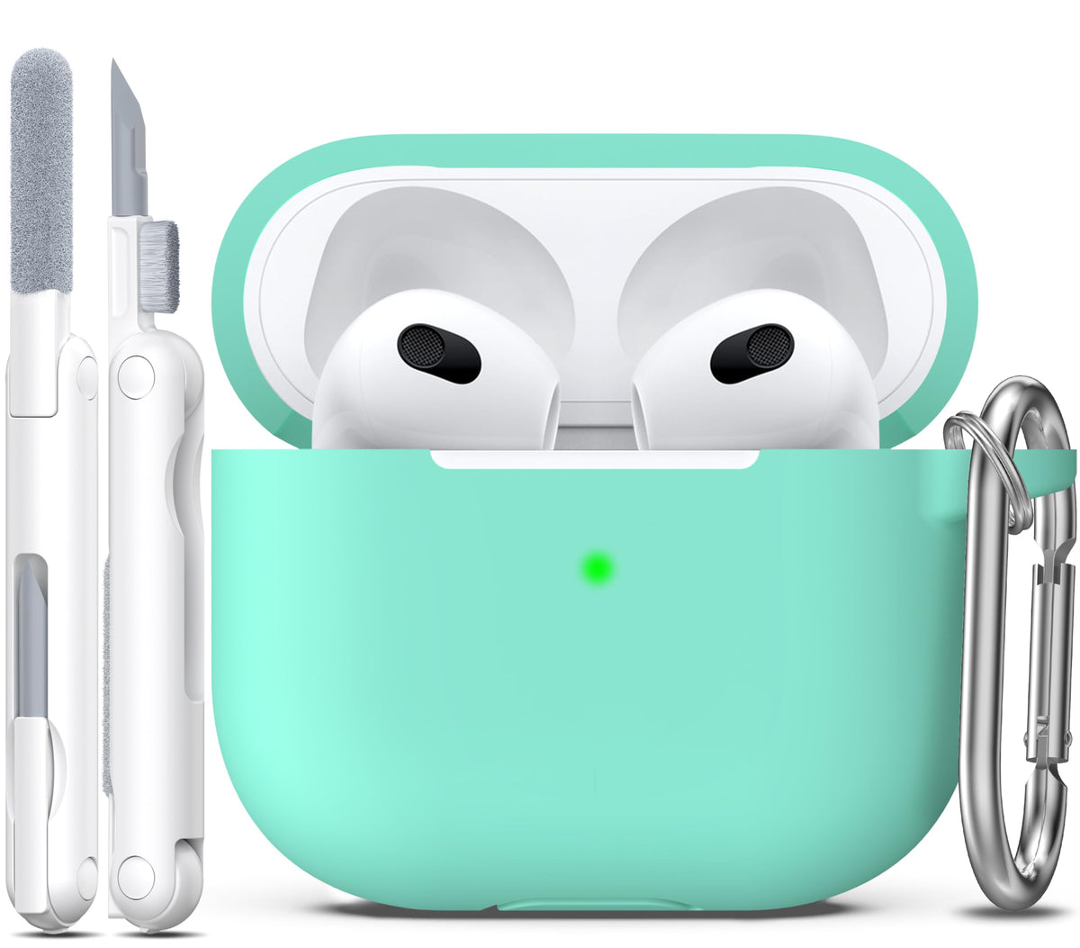 R-fun for AirPods 2nd/1st Case Silicone Cover, Banana Violet