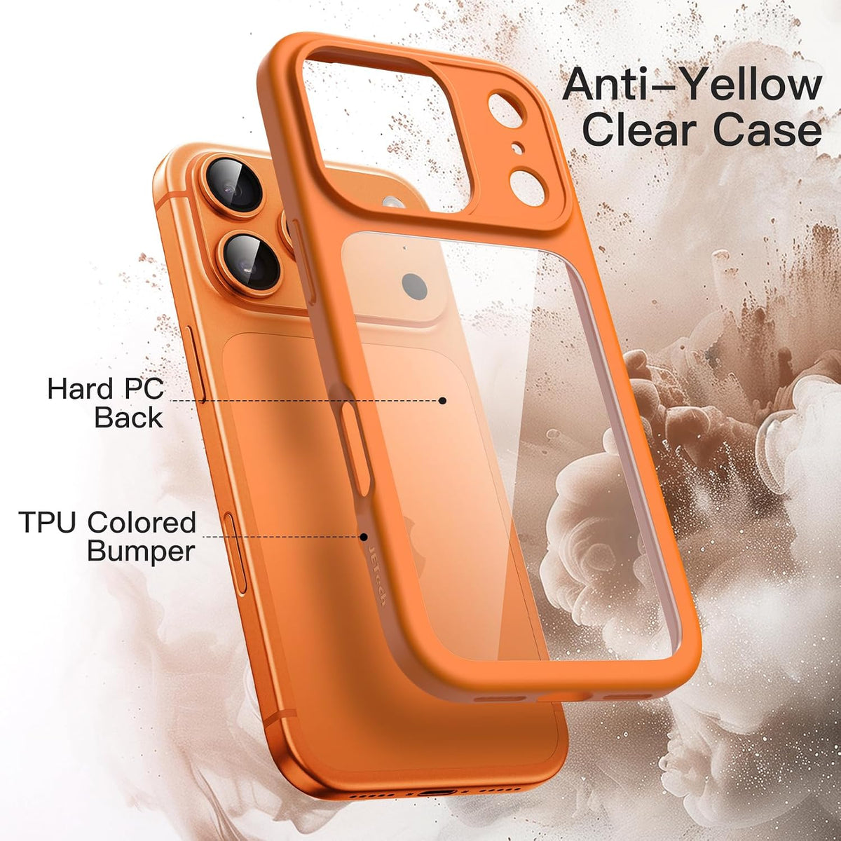 JETech Case for iPhone 17, Anti-Yellowing, Clear