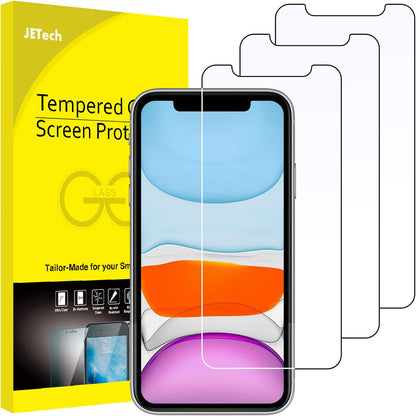 JETech Screen Protector for iPhone SE 3/2 (2022/2020), 3-Pack