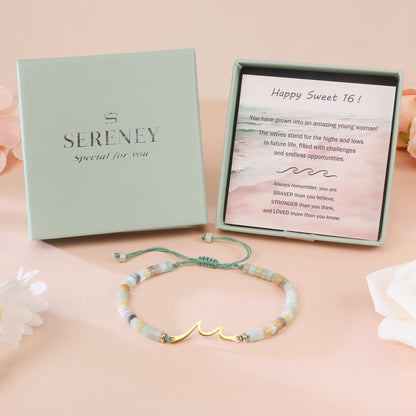 13th 16th 18th 40th 50th 60th Birthday Gifts Wave Birthday Bracelet
