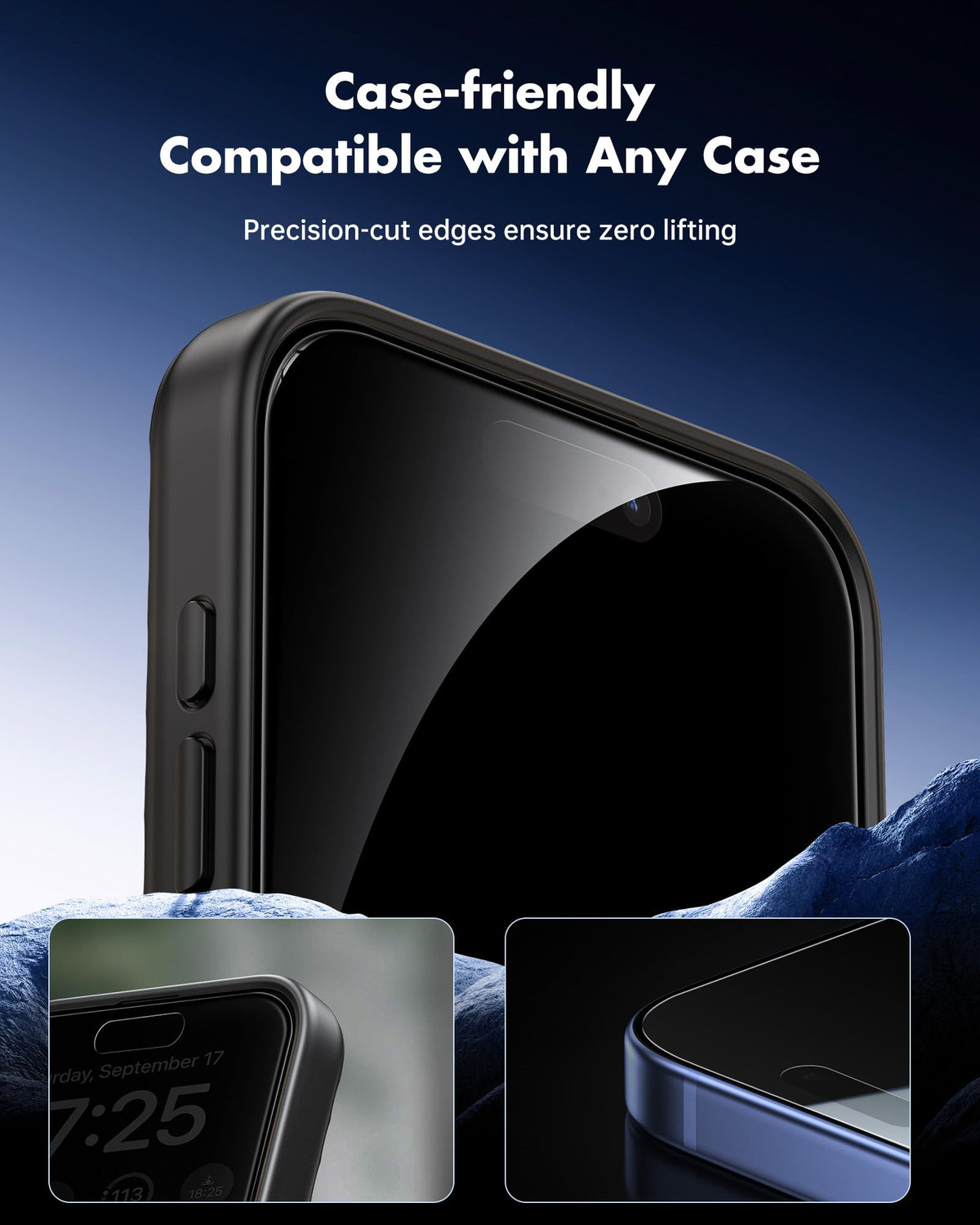 UNBREAKcable Privacy Screen Protector for iPhone 16 Pro, 2-Pack