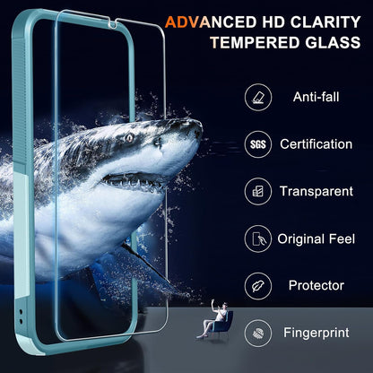 for Samsung Galaxy S24 FE Case, Full Body Heavy Duty Cover, Black Matte