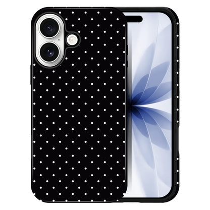 Polka Dot Pattern Phone Case for iPhone 17 6.3", White